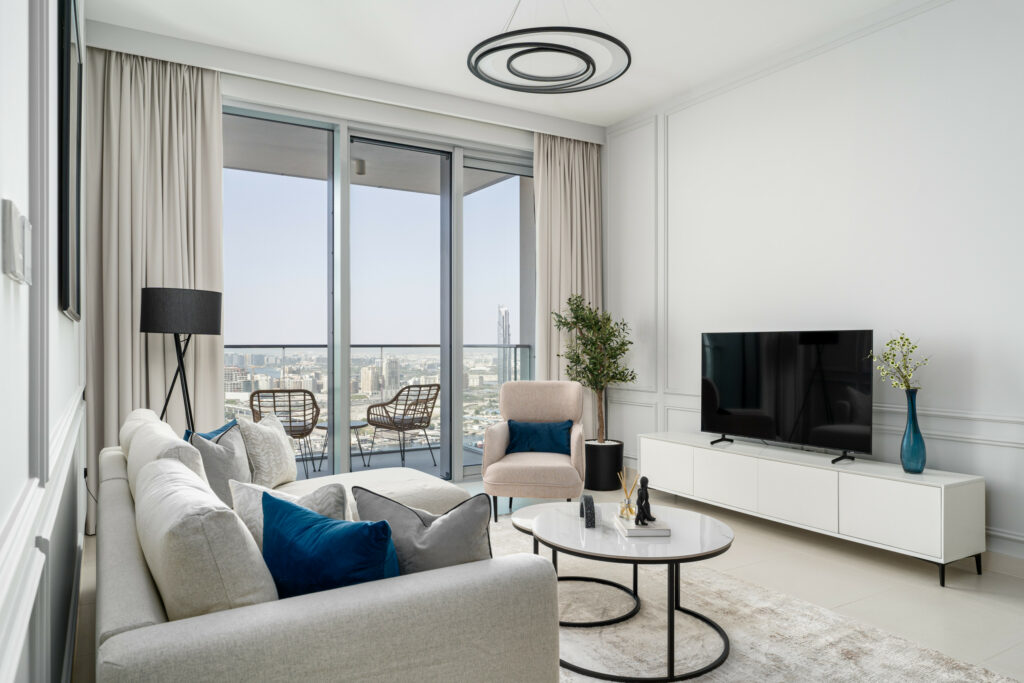 Beautiful Skyline | Sea and Burj Khalifa View | Luxe