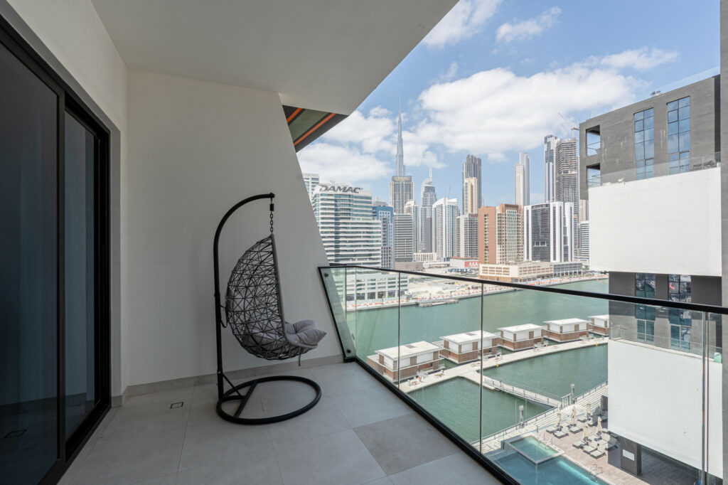 Canal and Burj Khalifa View | Sleeps 4 | Modern