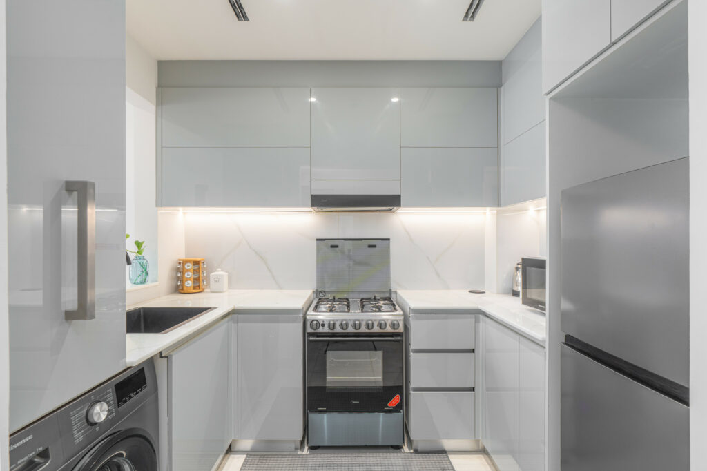 Upgraded kitchen | Al Jaddaf | One bedroom